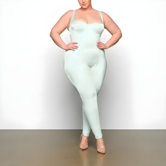 Skims Glissenette Catsuit All In One Underwire Ice NWT Size 4X - Picture 1 of 6